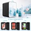 6L Mirror Door Refrigerator - Black