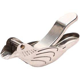 Manual Lemon Juicer Stainless Steel Lemon Squeezer Bird Shape Lemon Juicer Portable Hand Fruit Press for Citrus Orange Lime Pomegranate (Color: Bird)